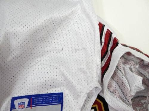 2002-ben a San Francisco 49ers Jason Webster 36 Játékban Használt Fehér Jersey 40 DP29222 - Aláíratlan NFL Játék Használt