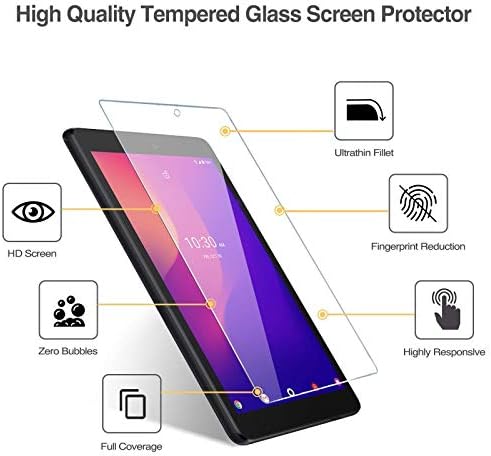 ProCase Alcatel Öröm Tab 2 Tabletta Esetben 8 hüvelykes 2020 Kiadás Slim Fény Fedezze Csomag Képernyő Védő Alcatel Öröm