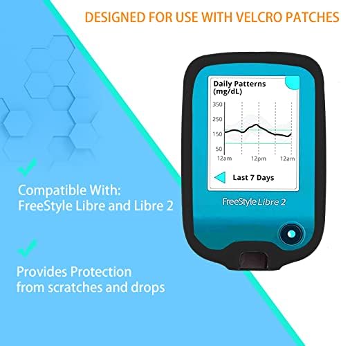 Puha, Orvosi Esetben Kompatibilis a Freestyle Libre & Libre 2 Reeder Eszköz, Szilikon Folyamatos Glükóz Monitor Védő