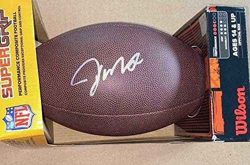 Joe Montana Aláírt Autogramot 49ers Qb Hof Csillag Legenda Teljes Nfl Labdarúgó-Coa - Dedikált Focilabda