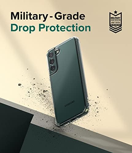 Ringke Fusion Kompatibilis a Samsung Galaxy S22 5G Esetben (2022), Világos Anti-Sárgás, Kemény Vissza Ütésálló Védő