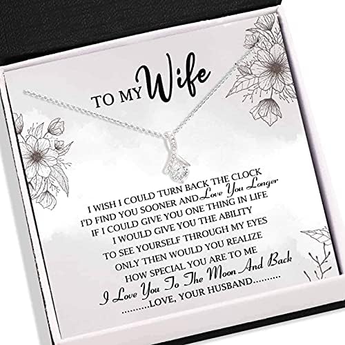 Üzenet Kártya Ékszerek, Kézzel készített Nyaklánc - Felesége Nyaklánc -, hogy A Feleségem Nyaklánc Kártya - Csábító