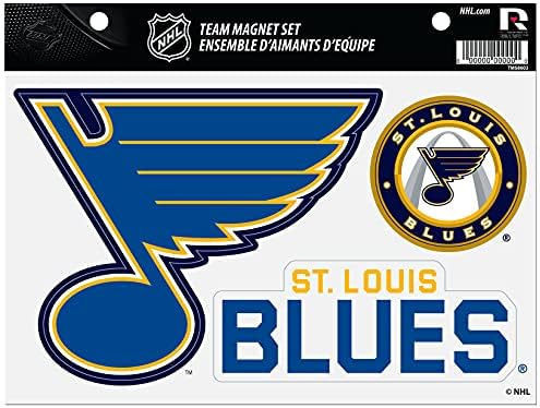 A St. Louis Blues NHL Meghalni Vágott Csapat 3 Mágnes Készlet Lap