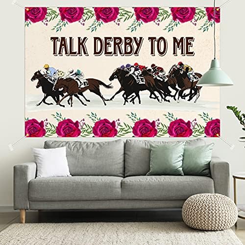 Beszélni Derby Nekem Hátteret Zászló Dekoráció Színes – Kentucky Derby Fél a Téma Díszek lóverseny Kellékek