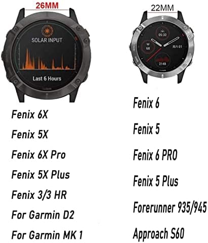 XIRIXX 26 22MM Watchband Szíj, a Garmin Fenix 7 7X 6X 6 Pro Fenix 5X 5 3 3HR S60 MK1 Nézni gyorskioldó Szilikon Easyfit