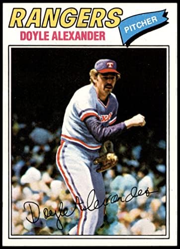 1977 Topps 254 Doyle Alexander Texas Rangers (Baseball Kártya) NM/MT Rangers