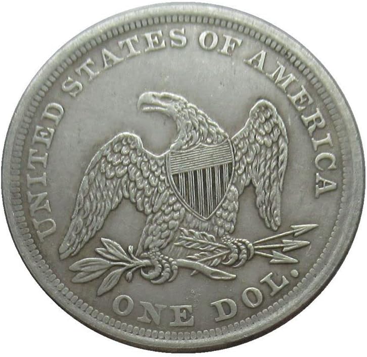 Egyesült ÁLLAMOK 1 dollár Zászló 1868 Ezüst Bevonatú Replika Emlékérme