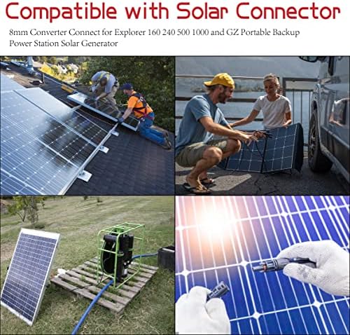 Ruikarhop Napenergia Pannel Felelős 10Ft 12AWG Solar Kábel Csatlakozó Korszerűsített XT60 Női Adapter Csatlakozó Csatlakoztassa