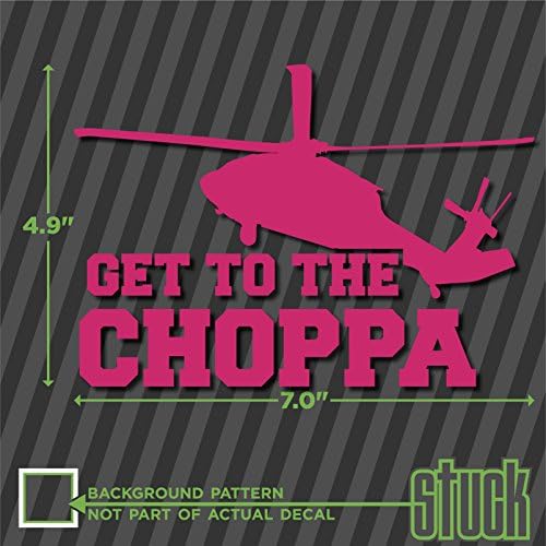 A Choppa - 7 x 4.9 - Vinyl Matrica, Arnold Schwarzenegger Predátor