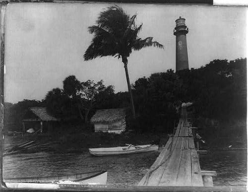 HistoricalFindings Fotó: Jupiter Világítótorony,Jupiter,Palm Beach Megye,Florida,FL,1890-1900,Hajók,Palmtree