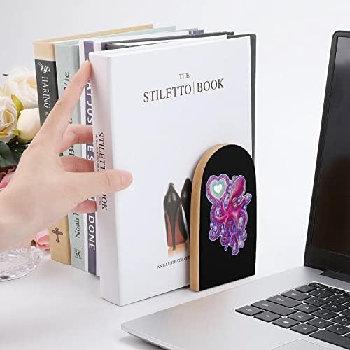 Polip Szerelem Fa Könyvtámasz Modern Dekoratív Könyvespolc Trendi Design Könyv Dugóval Home Office Készlet 2