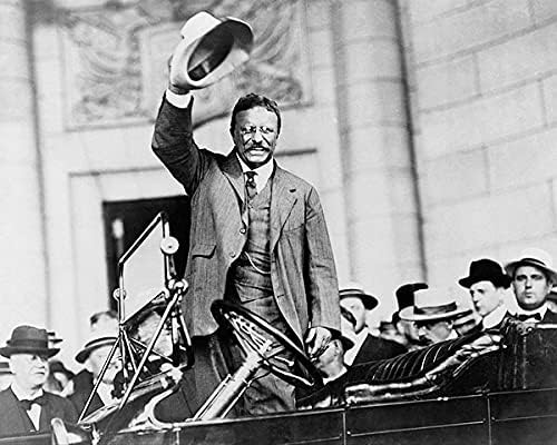 Theodore Teddy Roosevelt Gesztus a Kocsi 8x10 Ezüst-Halogenid-Fotó Nyomtatás