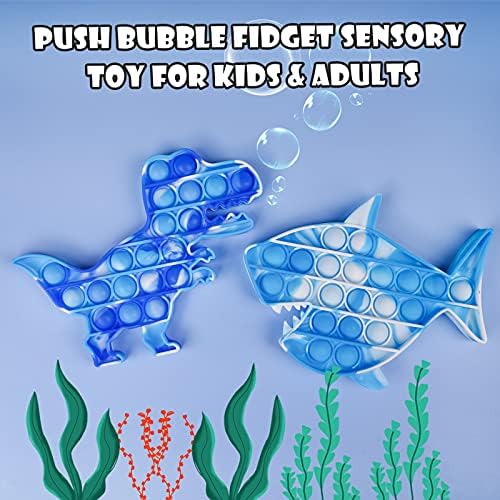 NiToy 2DB Szilikon Push Pop Buborék Fidget Érzékszervi Játékok Vad Állatok, Fidget Játék Stressz Csökkenti a Szorongás
