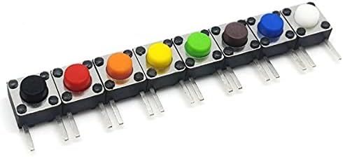 7 szín 6 * 6 * 10.5 MM-es DIP kapcsoló érintse meg 6MMX6MMX10.5MM mikro kapcsoló 6X6X10.5MM kapcsoló gomb 2 láb oldalsó